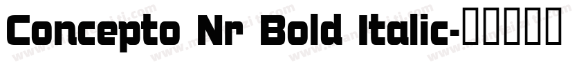 Concepto Nr Bold Italic字体转换